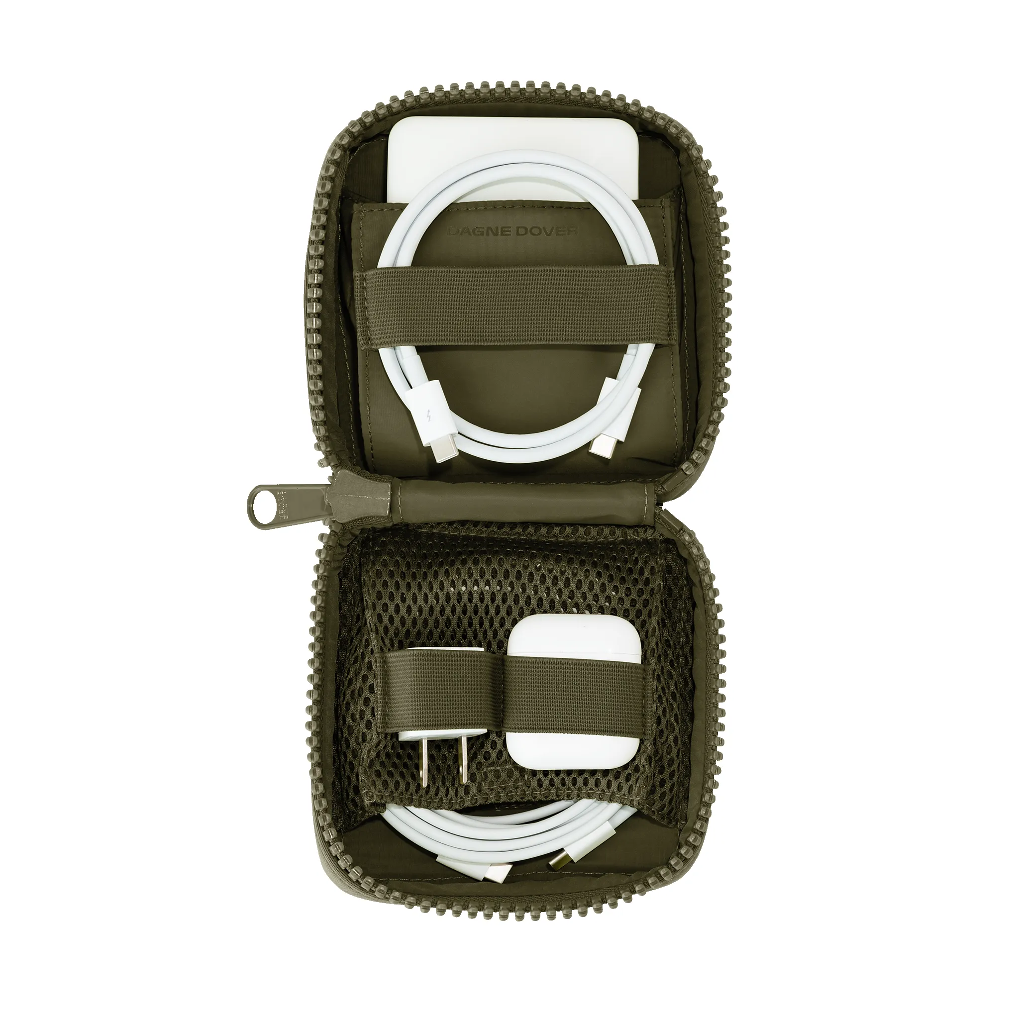 Arlo Tech Organizer in Dark Moss, Small sold by Dagne Dover product image thumbnail 5