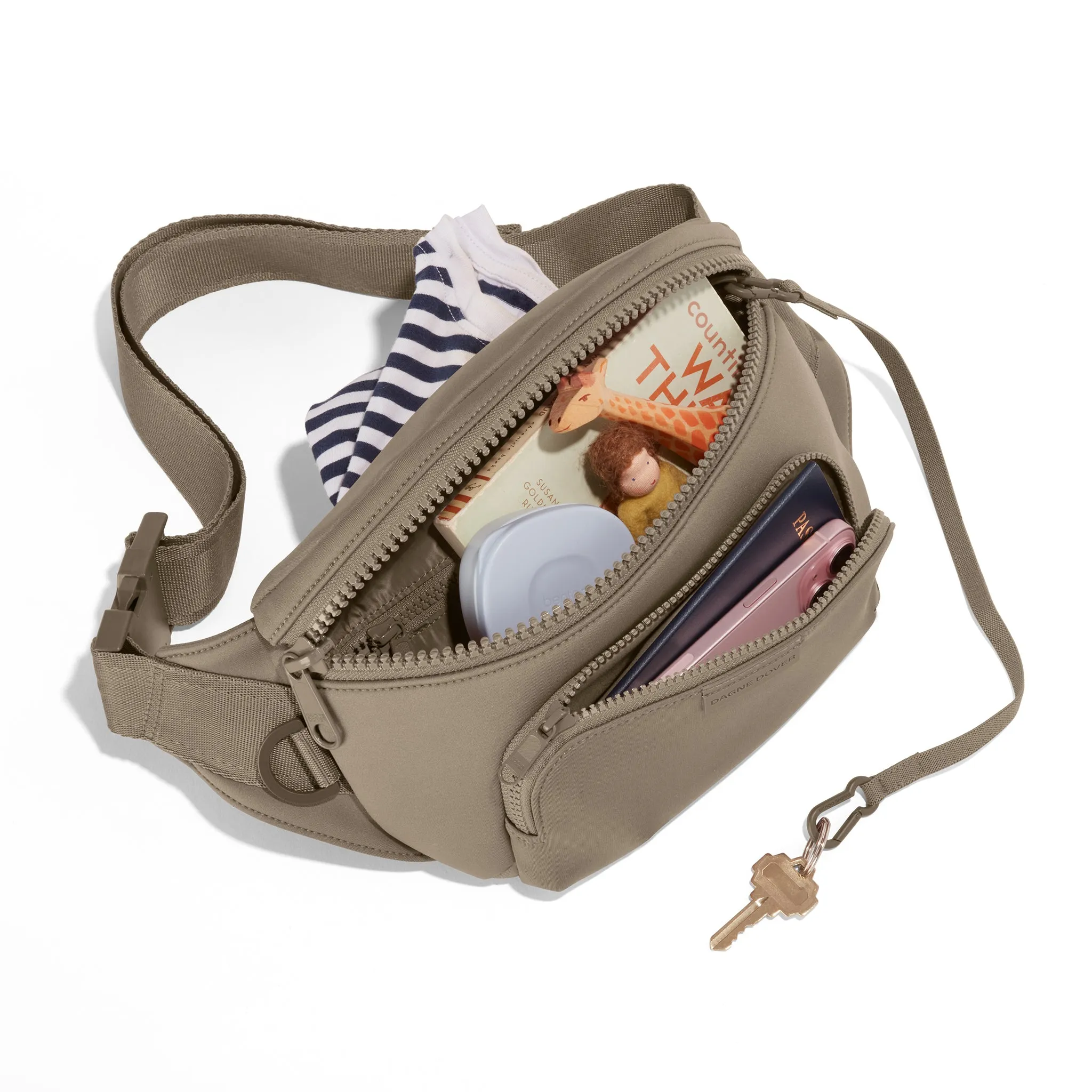 Jax Large Fanny Pack in Khaki sold by Dagne Dover product image thumbnail 4