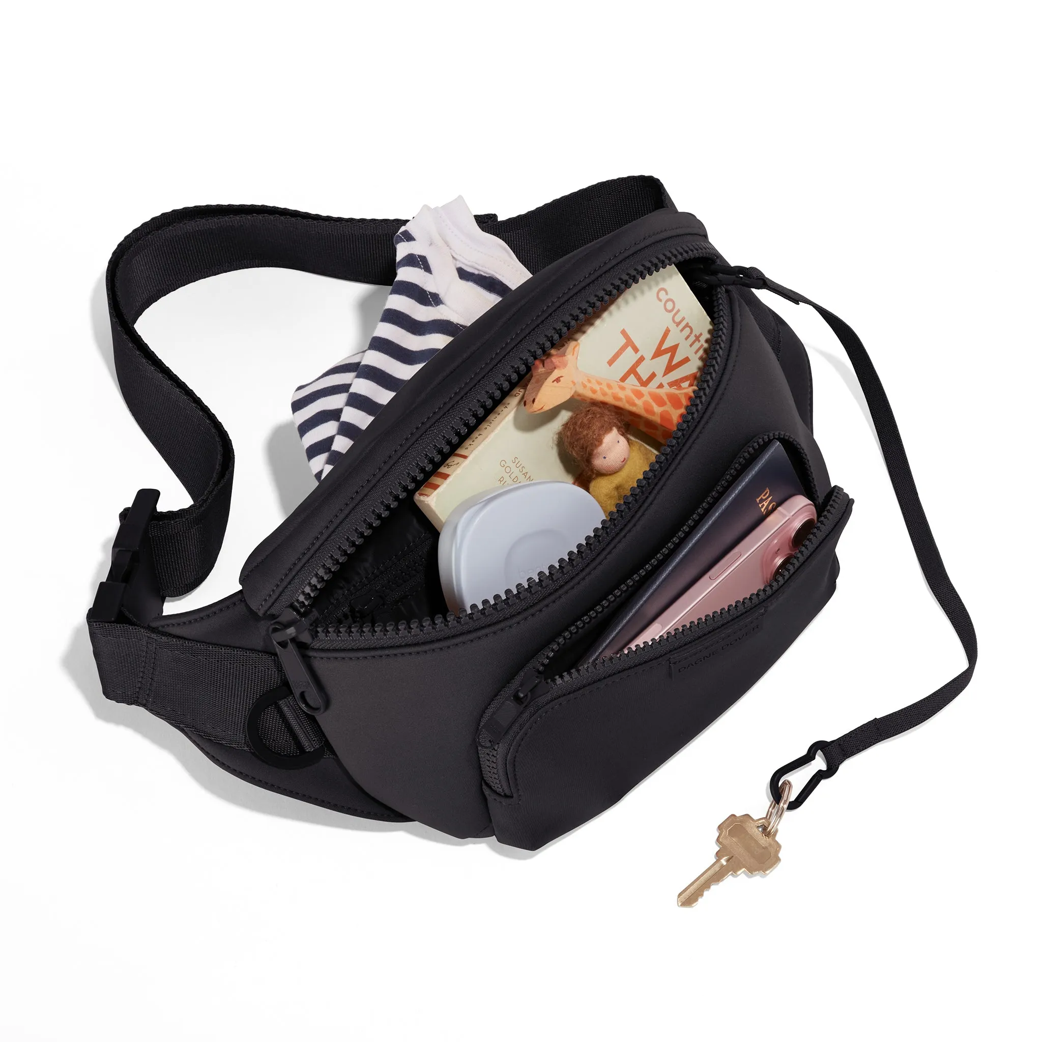 Jax Large Fanny Pack in Onyx sold by Dagne Dover product image thumbnail 4
