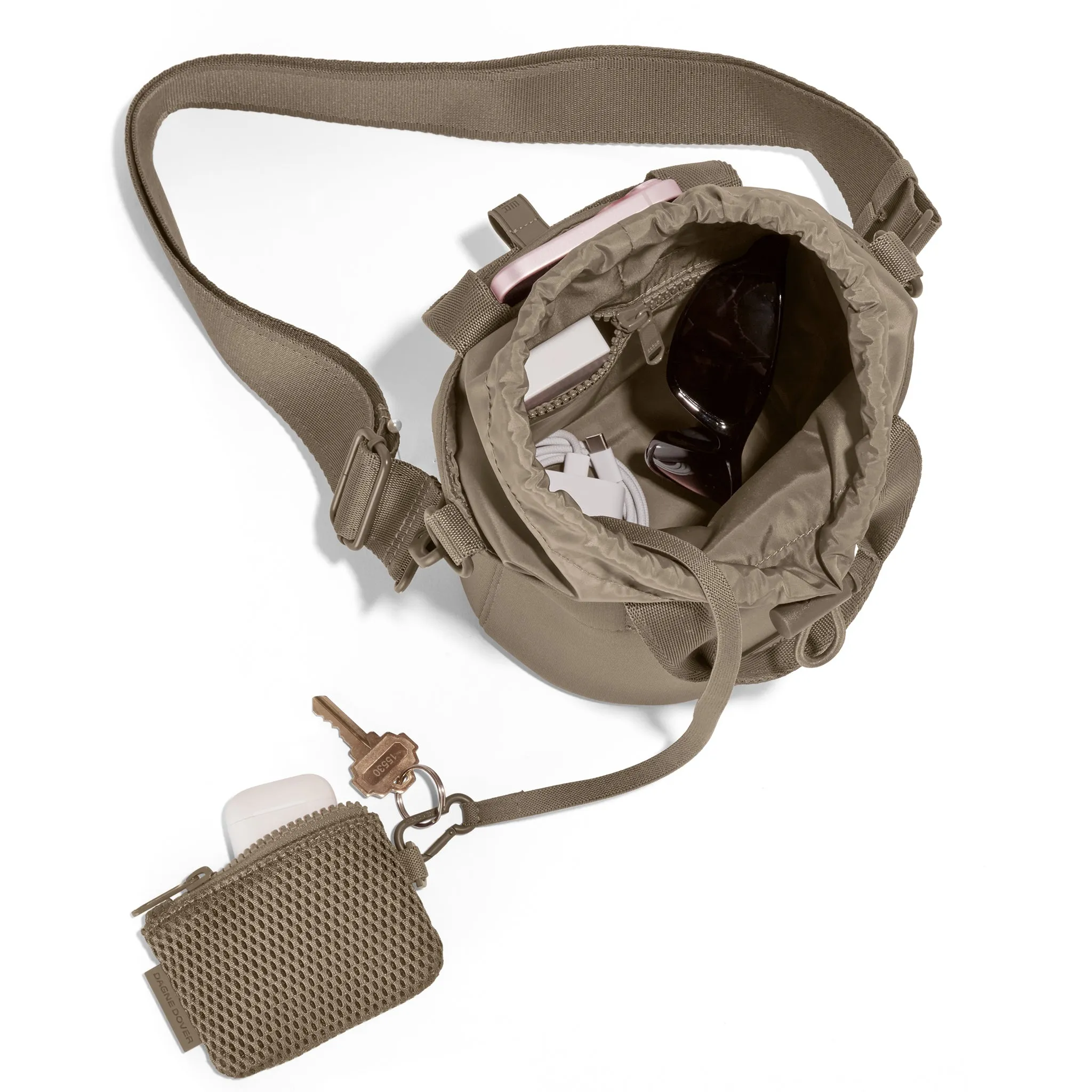 Nico Bucket Bag in Khaki sold by Dagne Dover product image thumbnail 5
