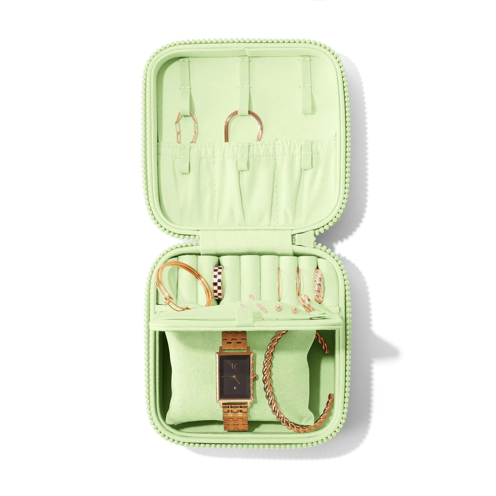 Frankie Jewelry Case in Matcha Latte, Large sold by Dagne Dover product image thumbnail 5