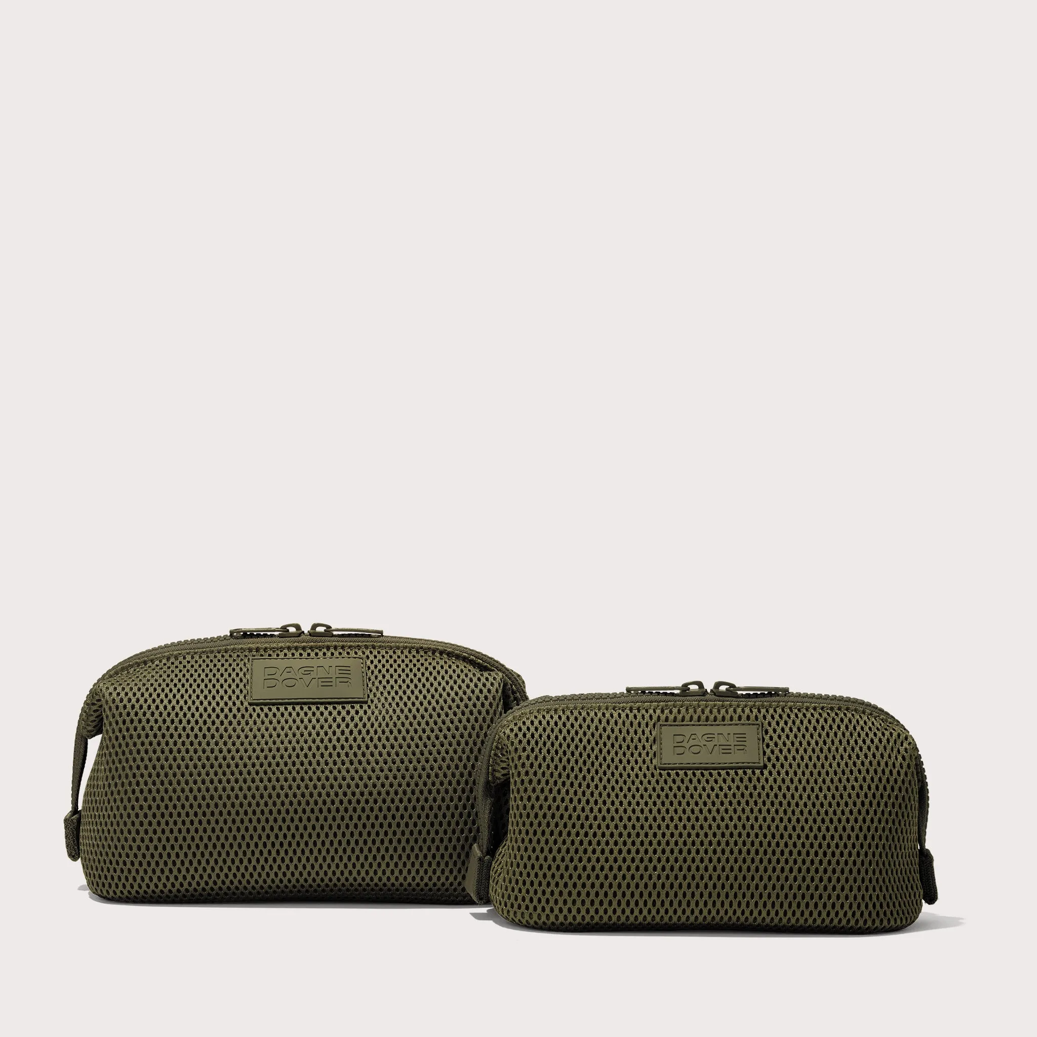 Hunter Toiletry Bag in Dark Moss Air Mesh, Small sold by Dagne Dover product image thumbnail 4
