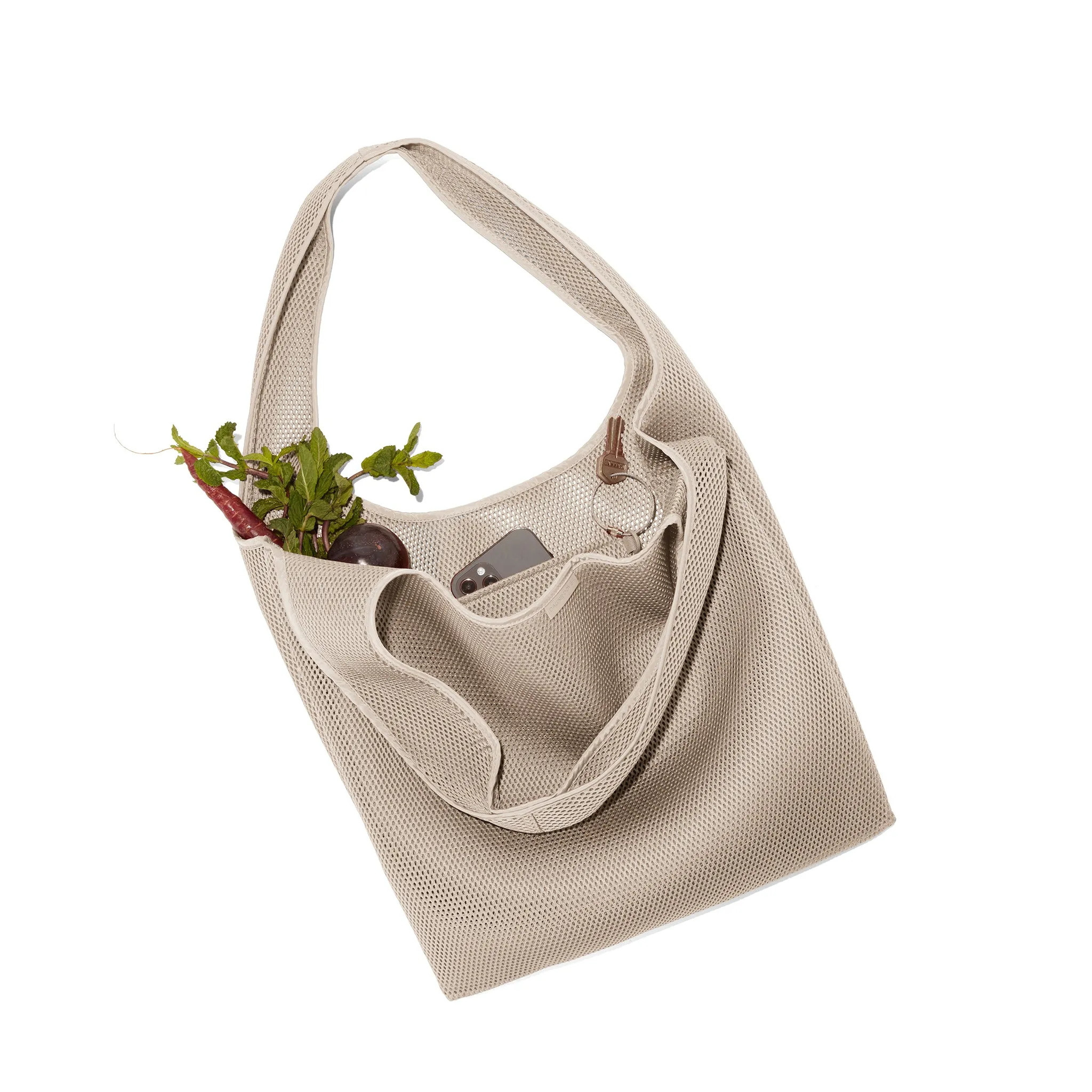 Dash Grocery Tote in Oyster Air Mesh sold by Dagne Dover product image thumbnail 4