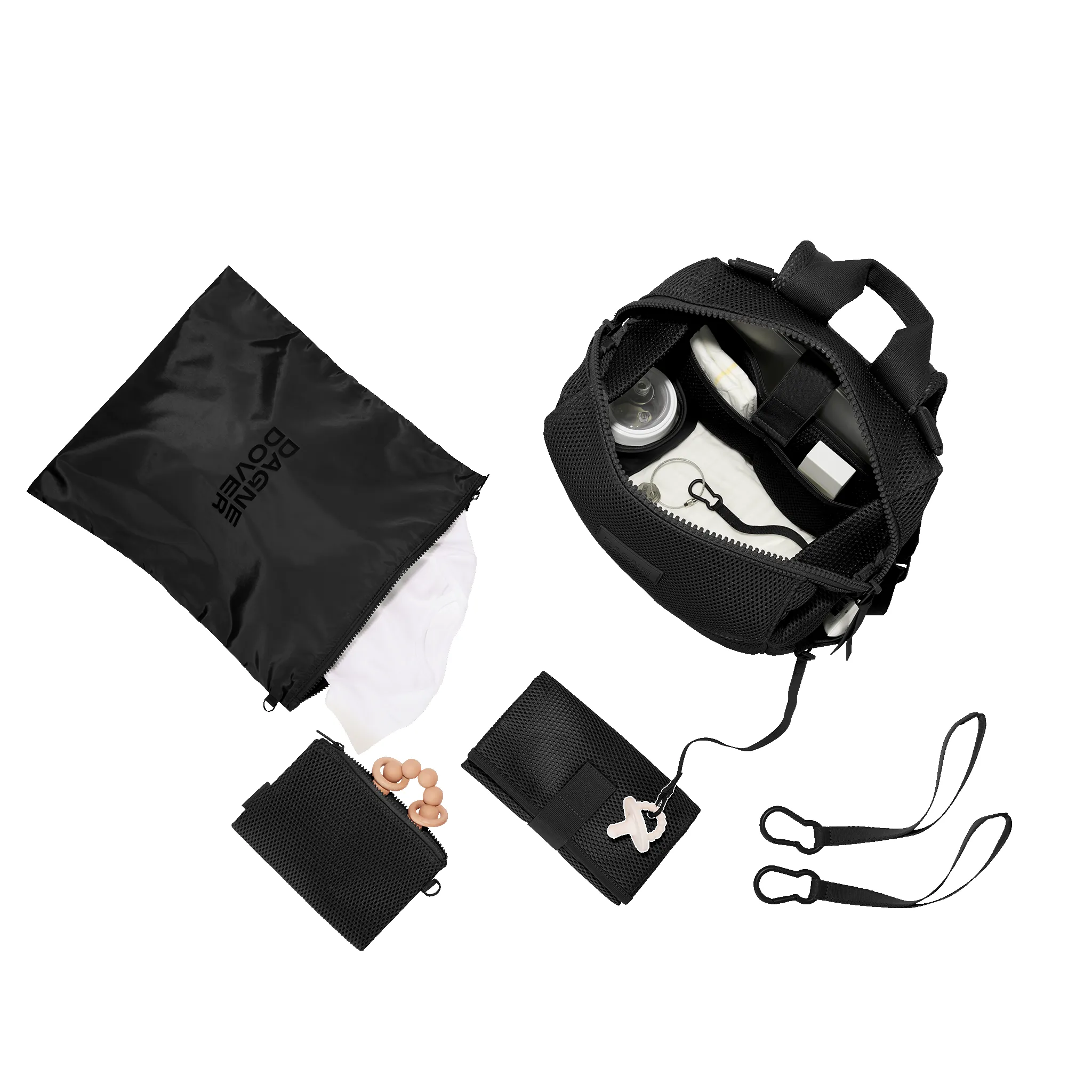 Indi Diaper Backpack in Onyx Air Mesh, Medium sold by Dagne Dover product image thumbnail 2