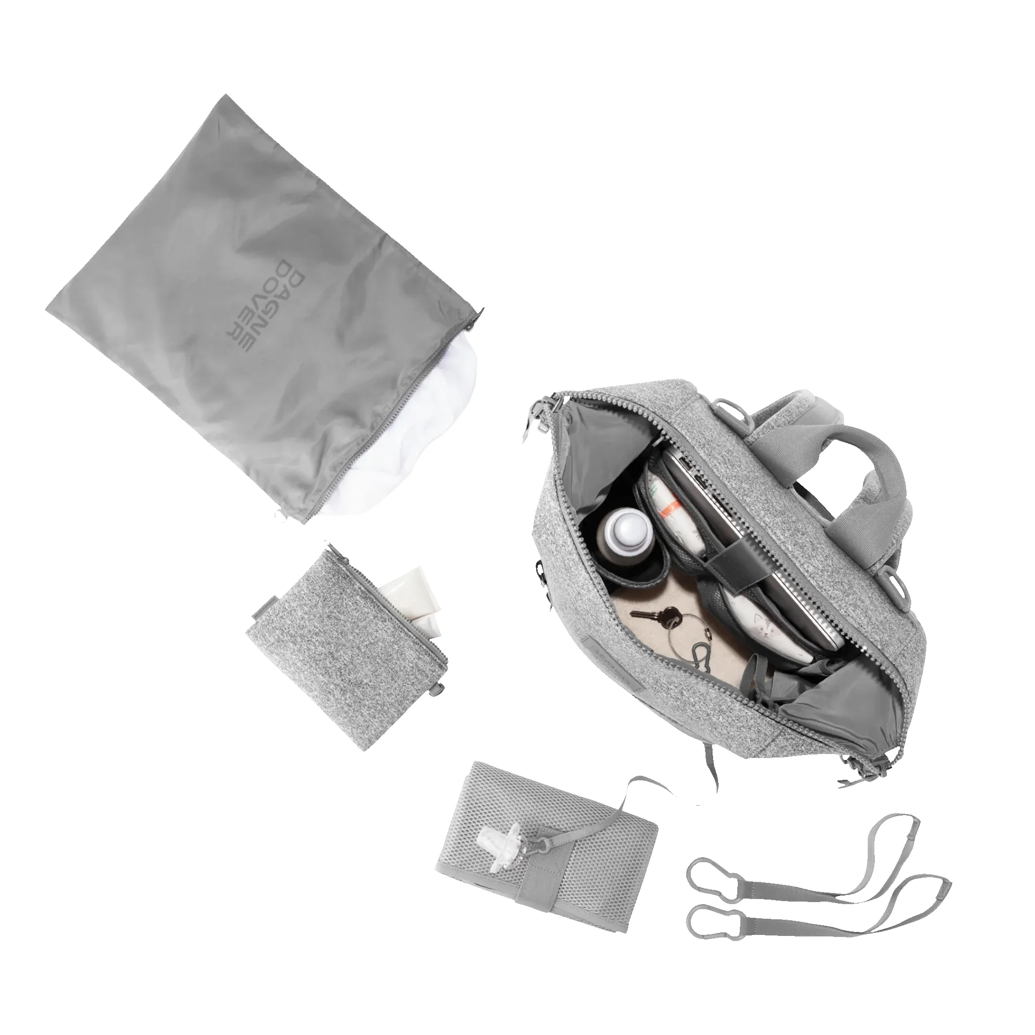 Indi Diaper Backpack in Heather Grey, Medium sold by Dagne Dover product image thumbnail 2