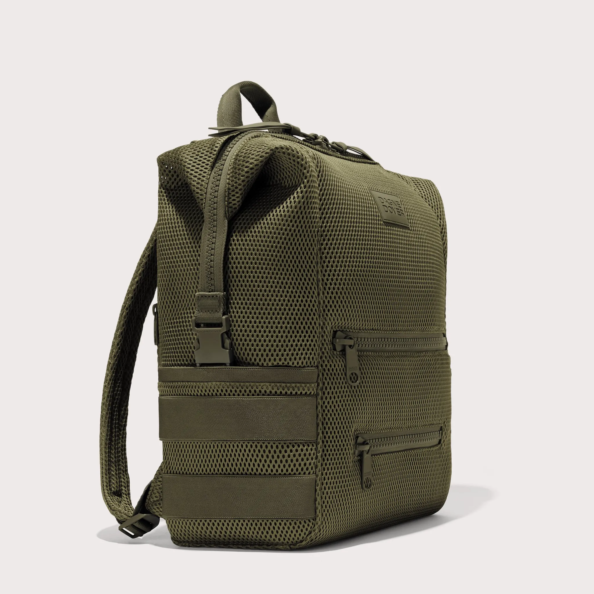 Indi Diaper Backpack in Dark Moss Air Mesh, Large sold by Dagne Dover product image thumbnail 4