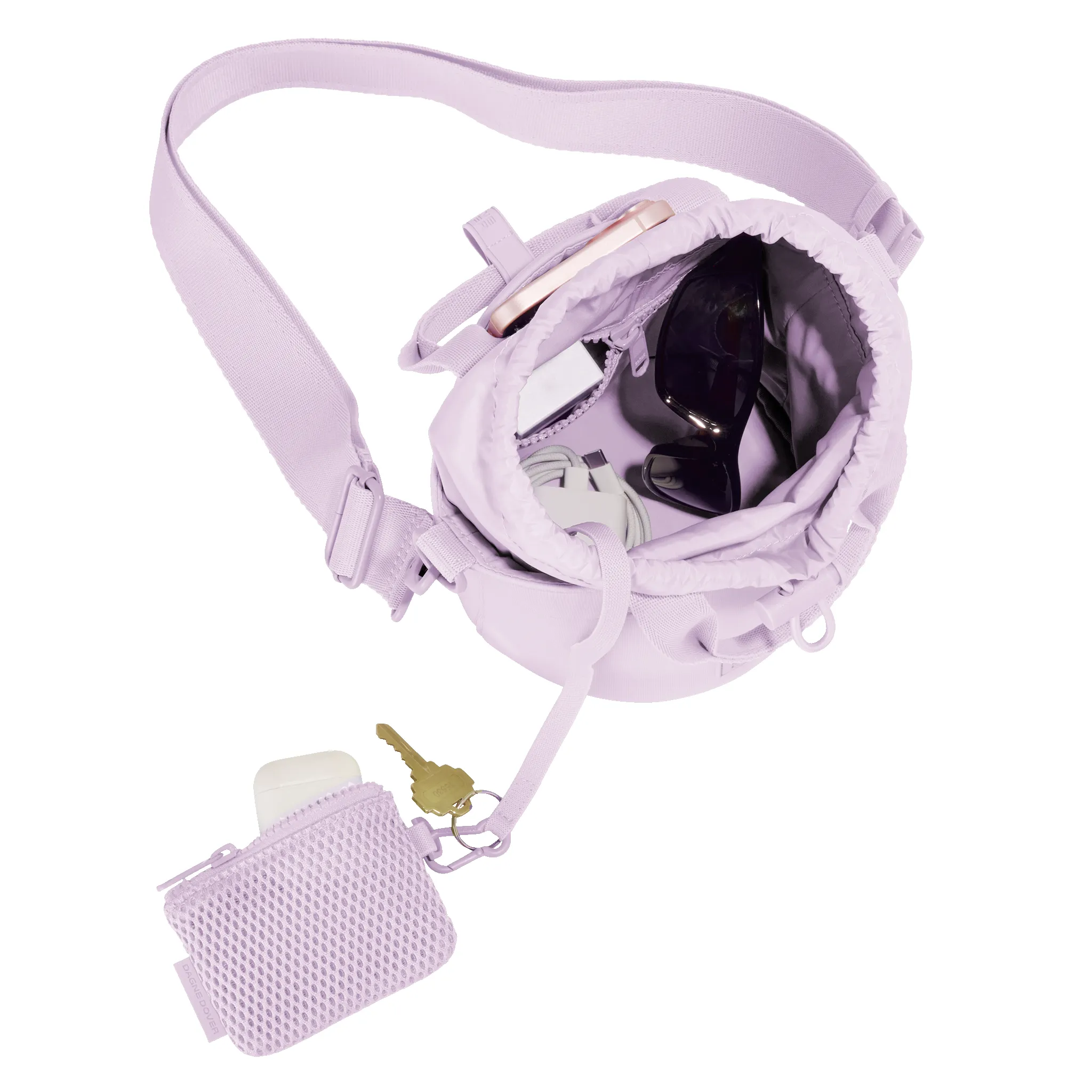 Nico Bucket Bag in Washed Lilac sold by Dagne Dover product image thumbnail 5