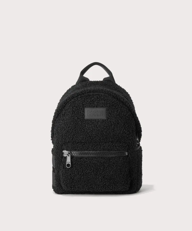 Dakota Backpack in Onyx Shearling , Small sold by Dagne Dover