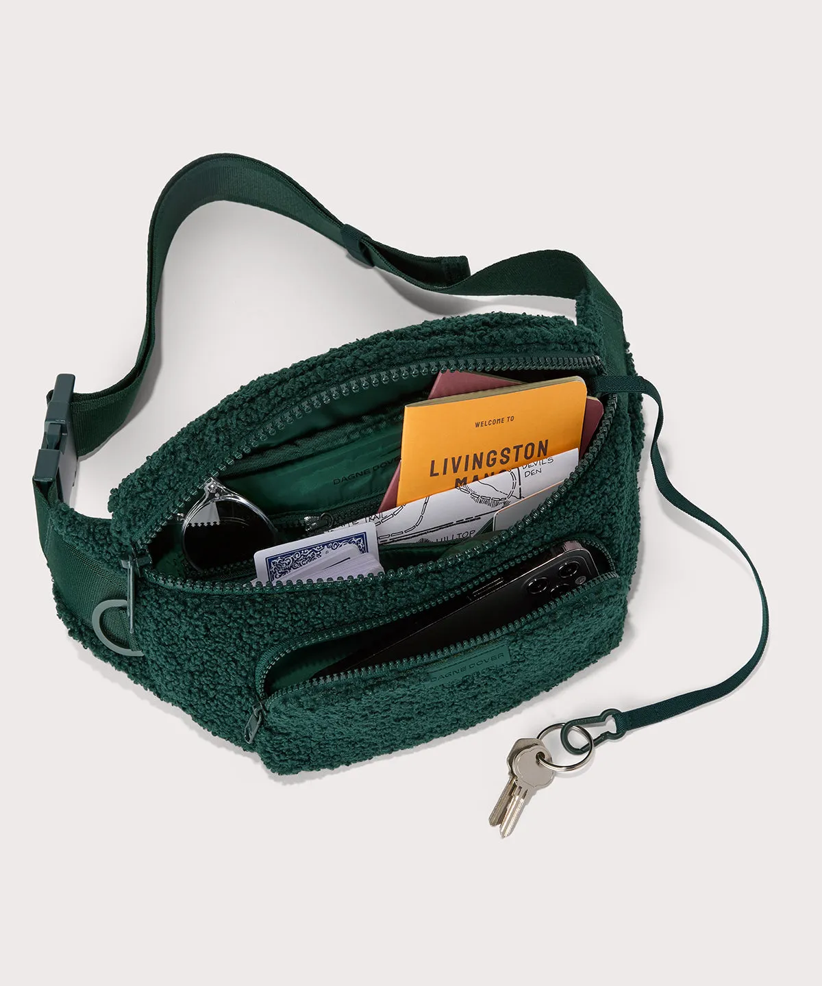 Jax Large Fanny Pack in Cypress Shearling sold by Dagne Dover product image thumbnail 2