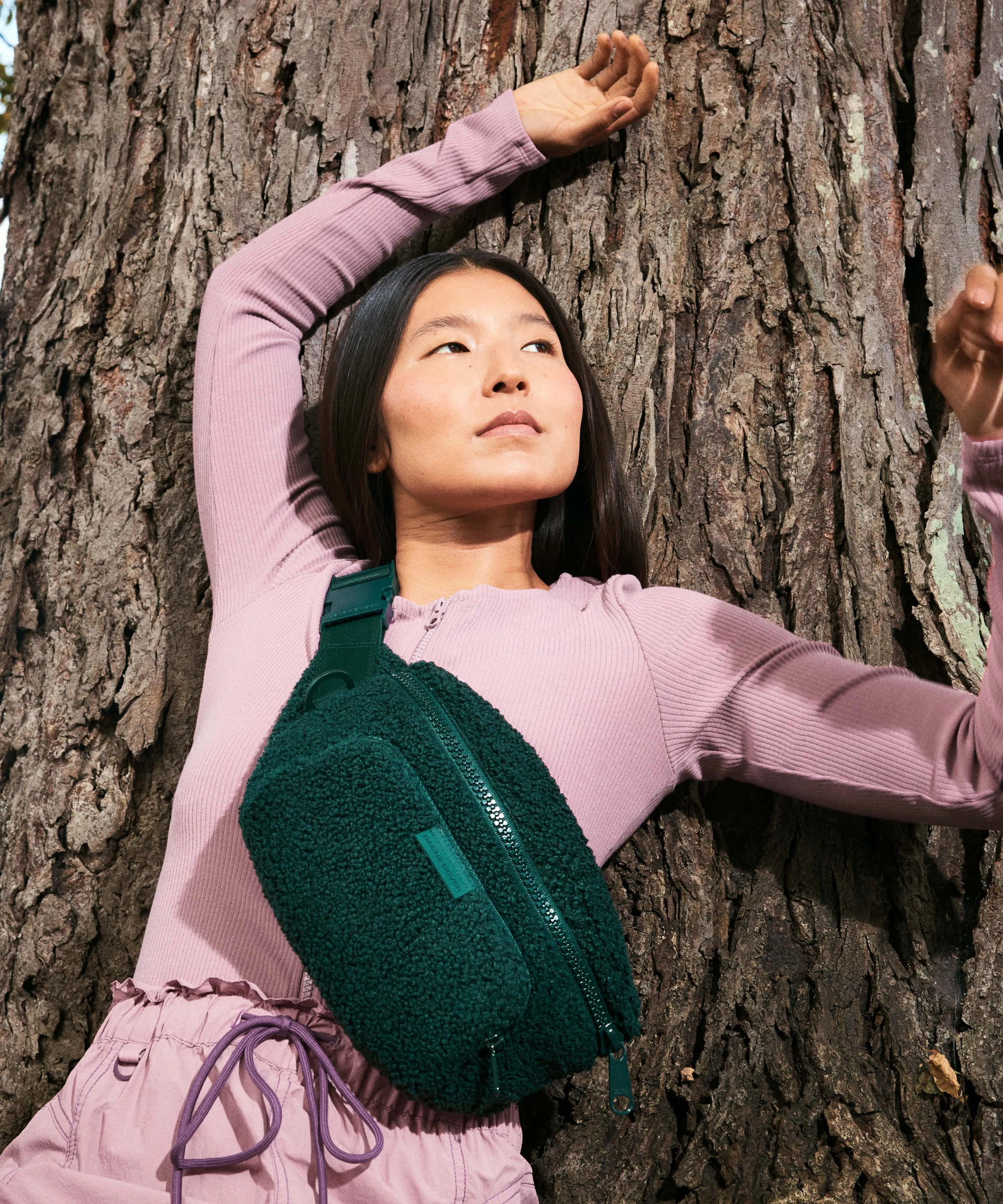 Jax Large Fanny Pack in Cypress Shearling sold by Dagne Dover product image thumbnail 5