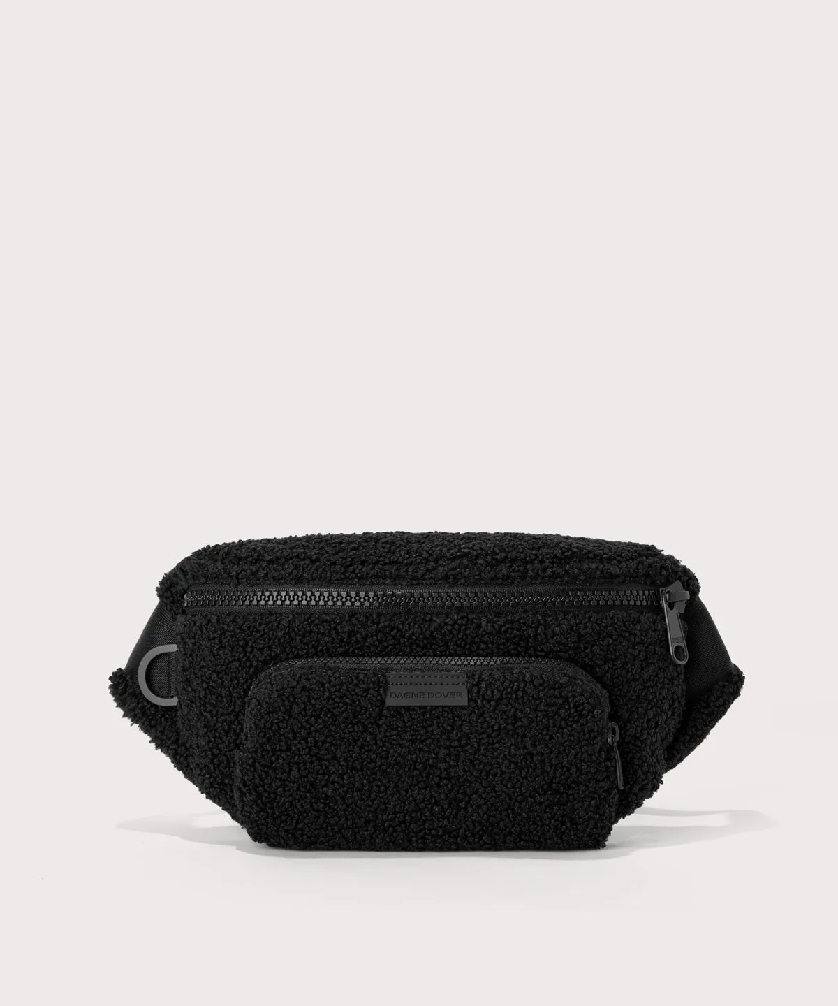 Jax Large Fanny Pack in Onyx Shearling sold by Dagne Dover