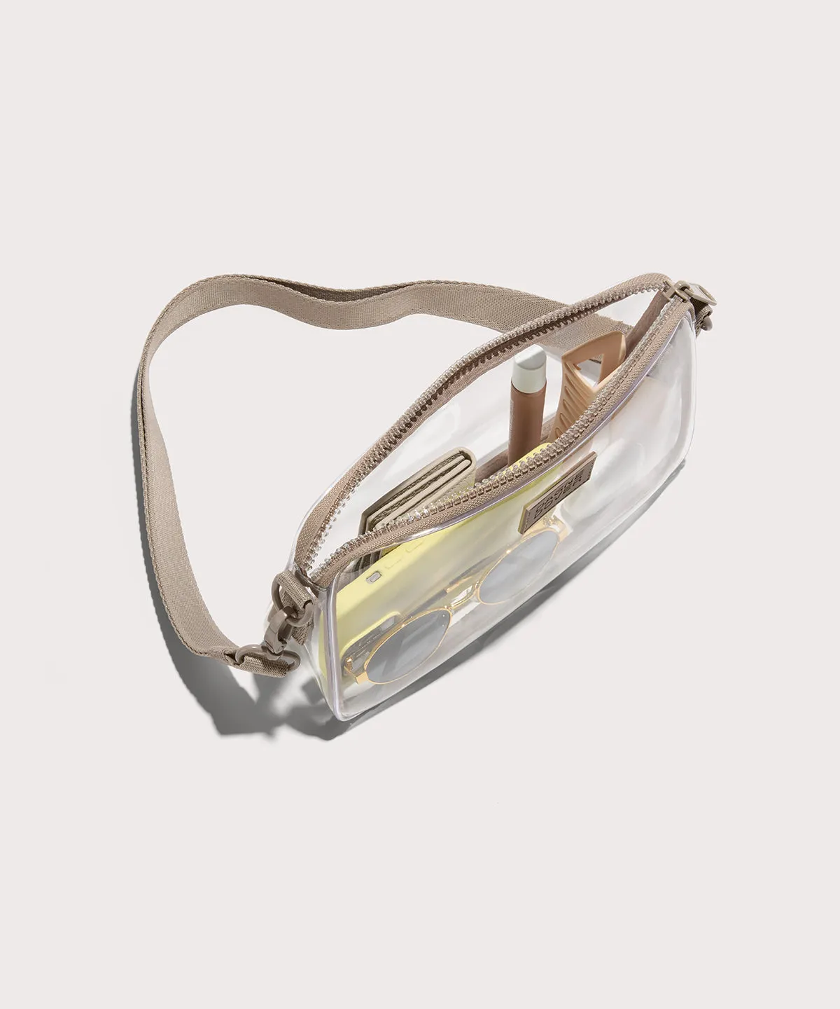 Nora Stadium Shoulder Bag in Clear sold by Dagne Dover product image thumbnail 2