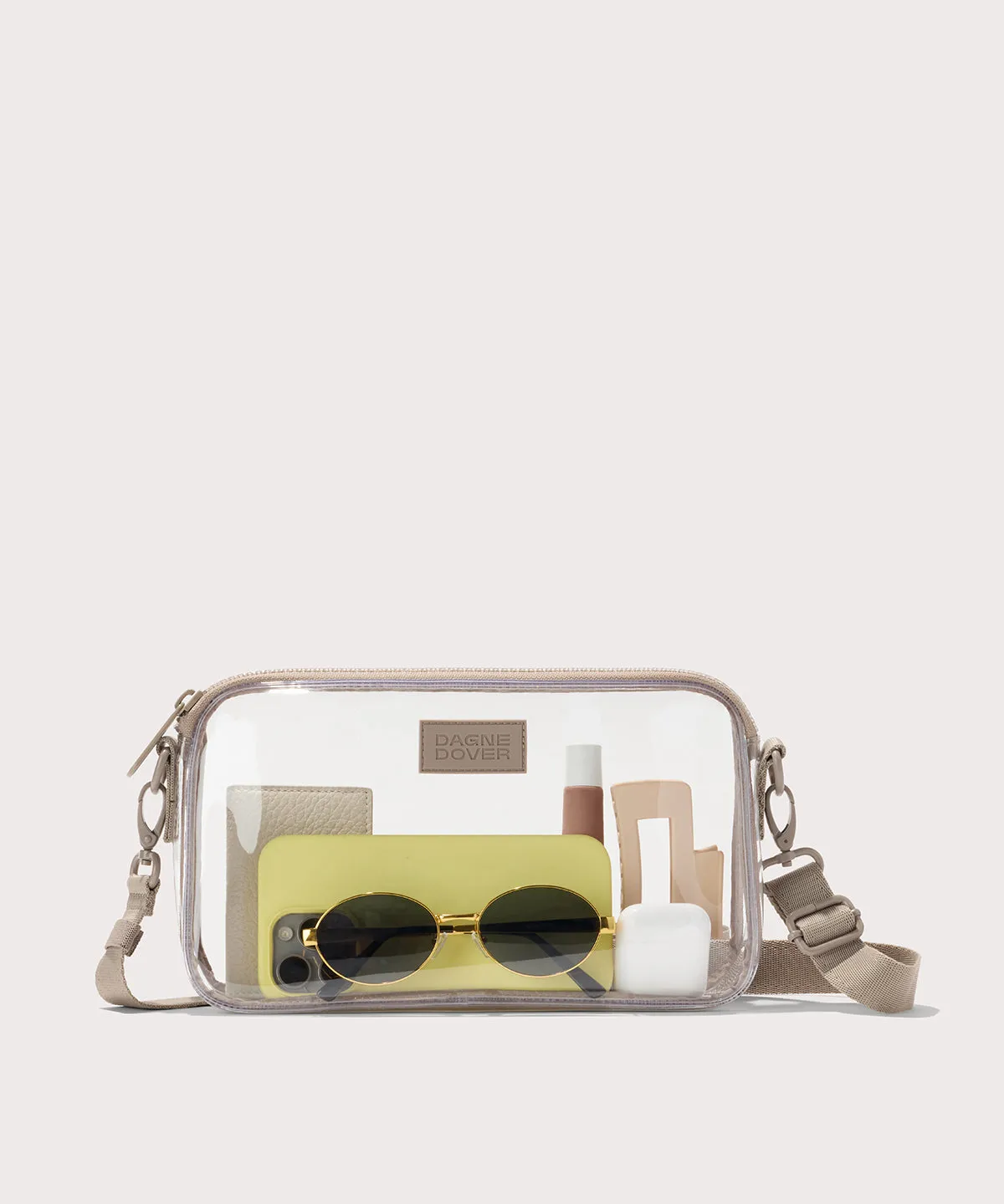 Nora Stadium Shoulder Bag in Clear sold by Dagne Dover product image thumbnail 3