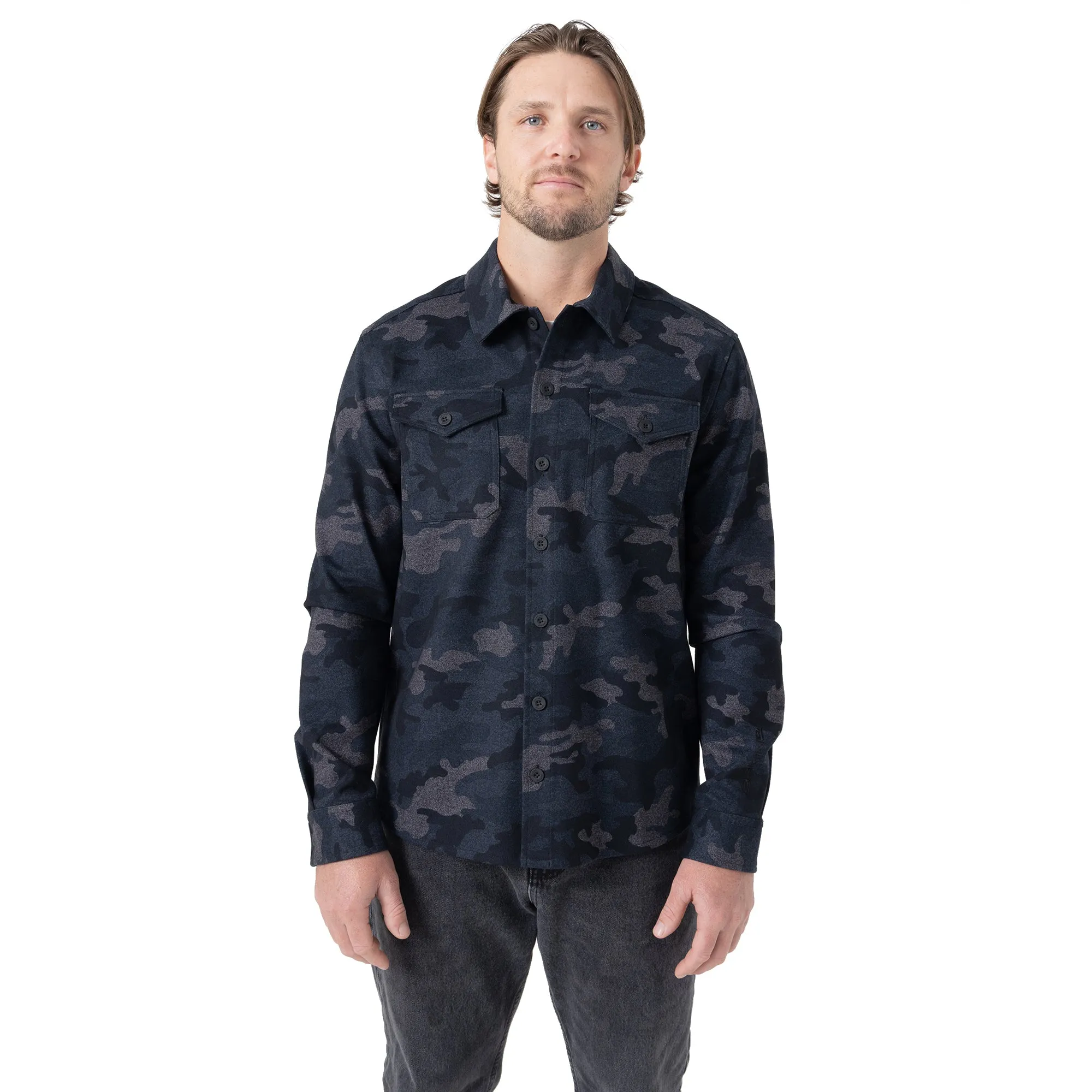 Explorer Button Down Overshirt - Camo sold by Dakine