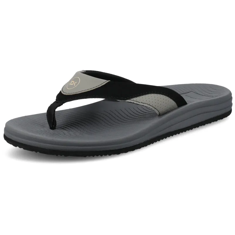 Lucas Men's Ergonomic Flip Flop Thong - Black sold by Dakine