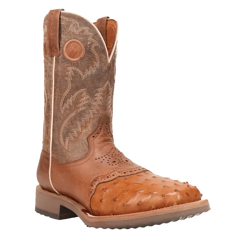 MARTEL FULL QUILL OSTRICH BOOT made by Dan Post