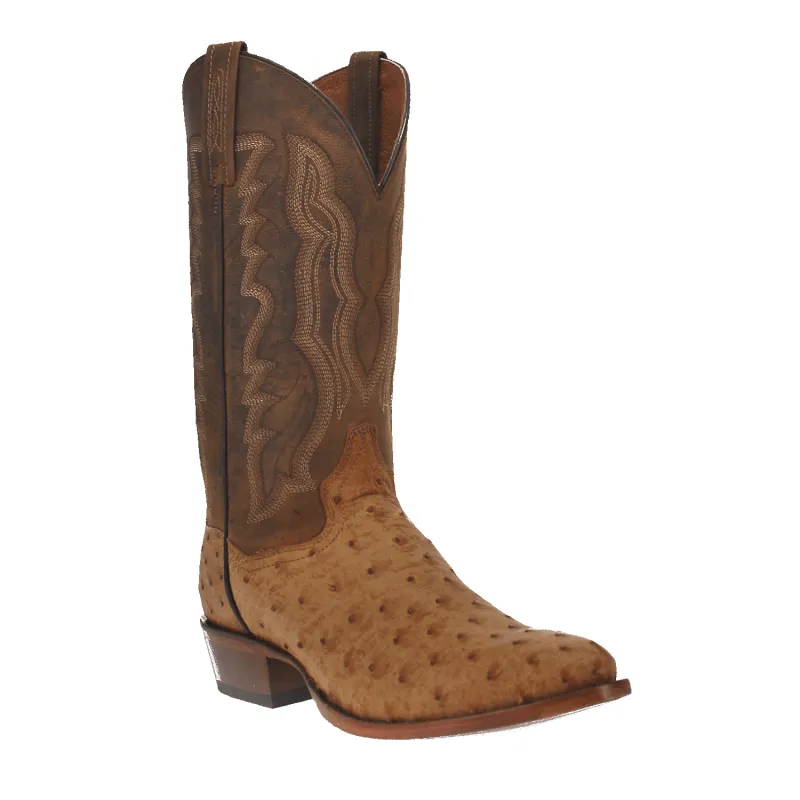 GEHRIG FULL QUILL OSTRICH BOOT made by Dan Post