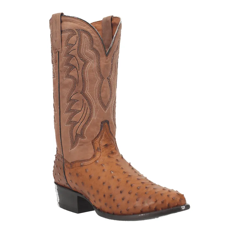TEMPE FULL QUILL OSTRICH BOOT made by Dan Post