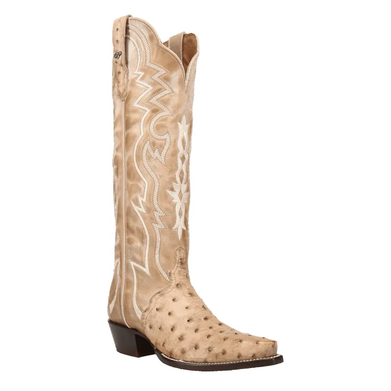 WESTERN GRACE FULL QUILL OSTRICH BOOT sold by Dan Post