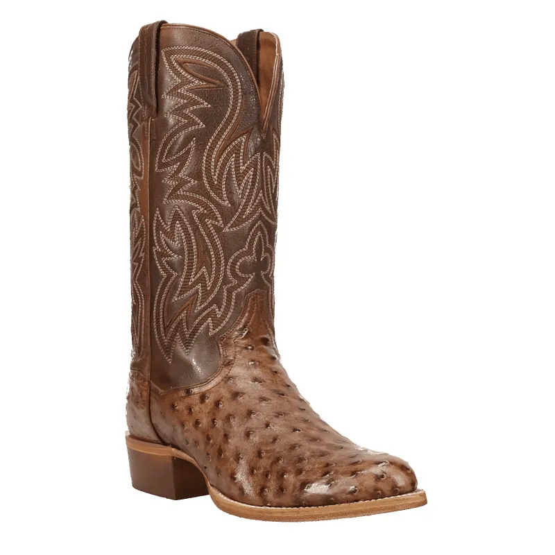 GAUGE FULL QUILL OSTRICH BOOT made by Dan Post