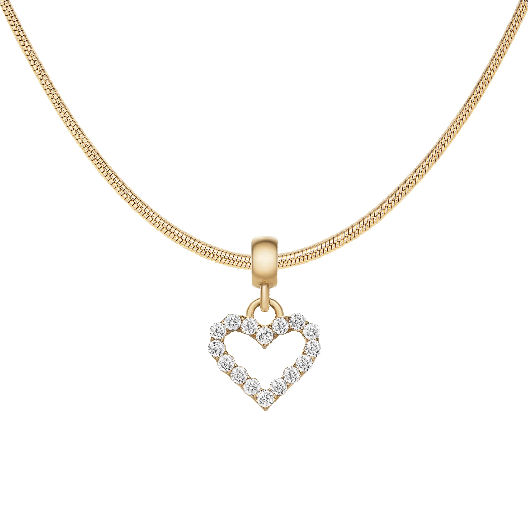 Heart Contour White Crystal Charm Gold sold by Daniel Wellington product image thumbnail 2
