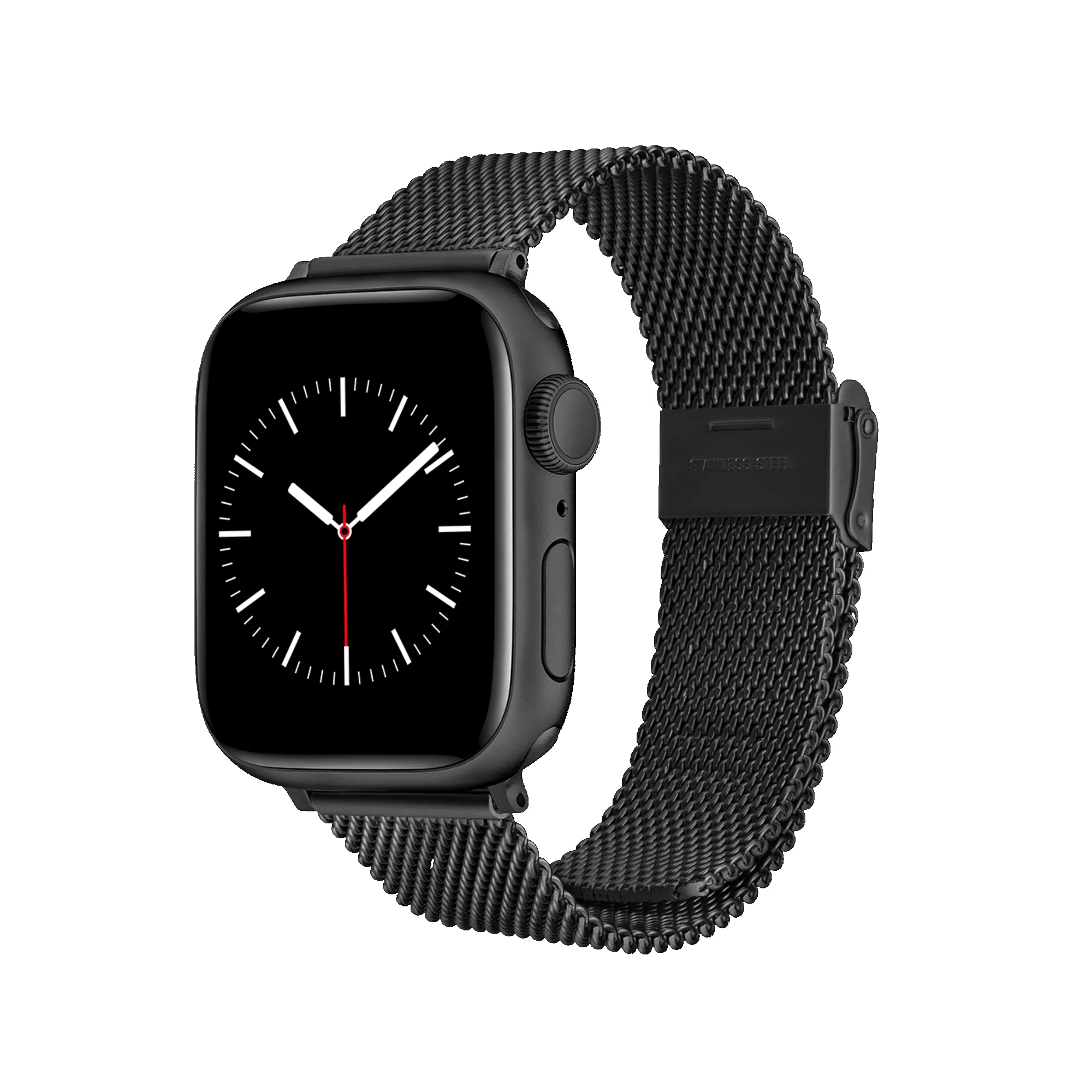 Smartwatch Strap Sandblasted Mesh Black sold by Daniel Wellington