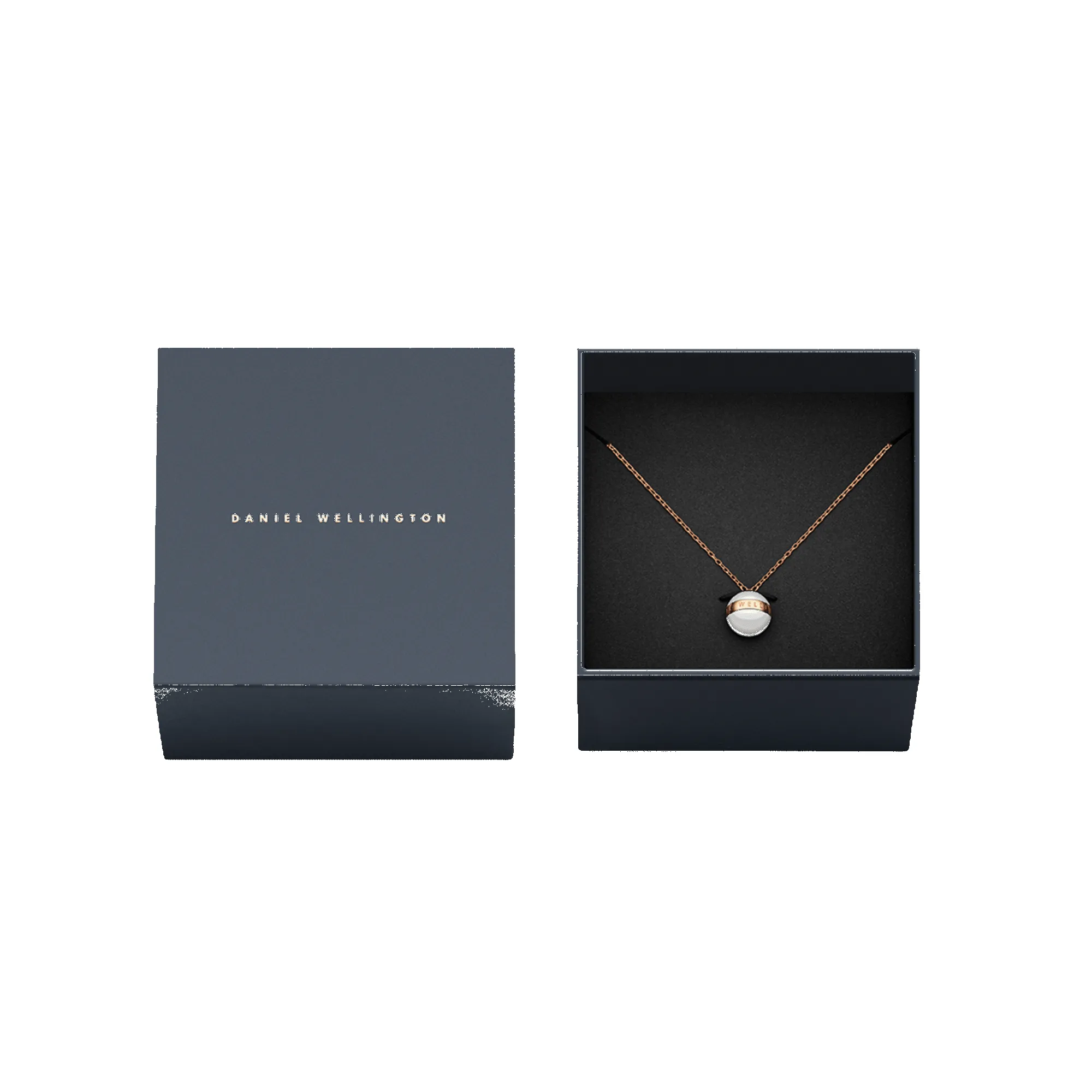 Aspiration Necklace Rose Gold Satin White sold by Daniel Wellington product image thumbnail 4