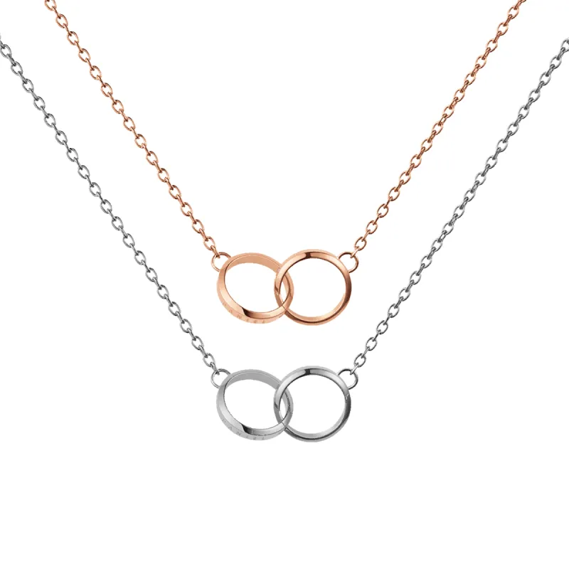 Elan Unity Necklace Rose Gold + Silver sold by Daniel Wellington