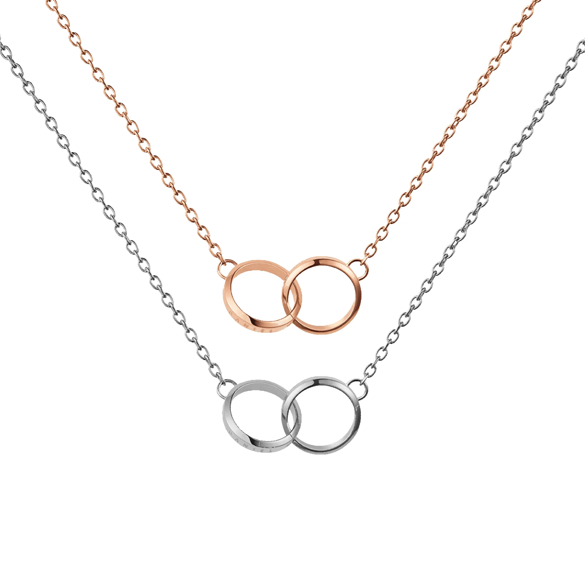 Elan Unity Necklace Rose Gold + Silver sold by Daniel Wellington