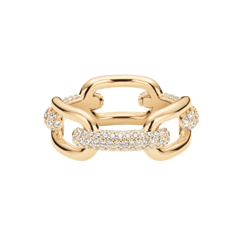 Crystal Link Ring Gold sold by Daniel Wellington