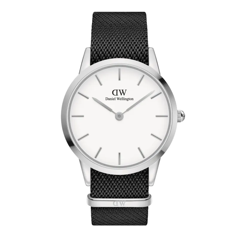 Iconic Black NATO White Dial sold by Daniel Wellington