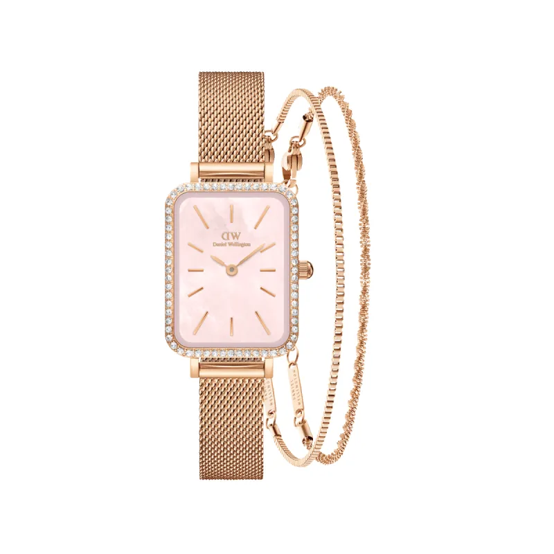 Quadro Bezel & 2x Bracelet Set sold by Daniel Wellington