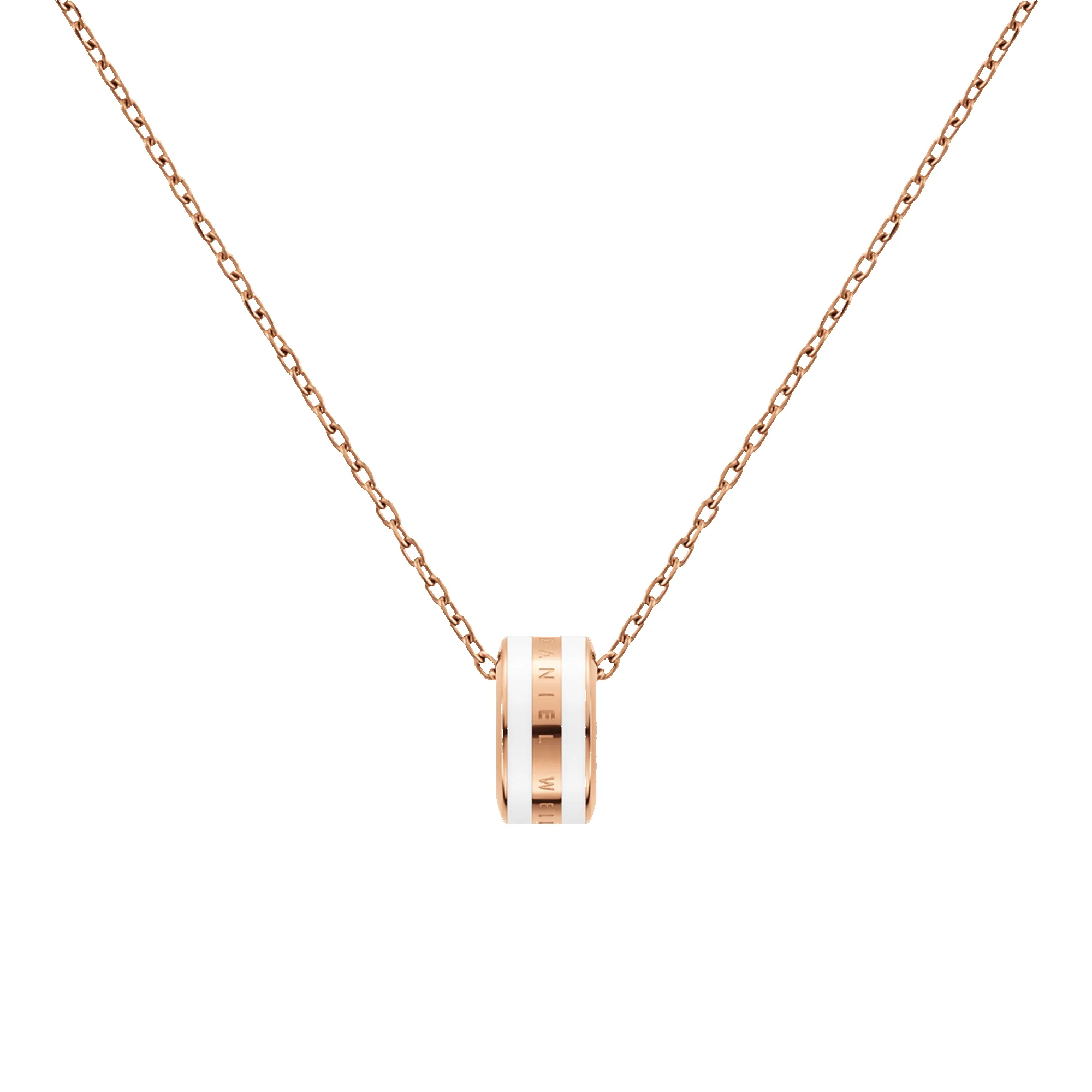 Emalie Necklace Rose Gold Satin White sold by Daniel Wellington product image thumbnail 2