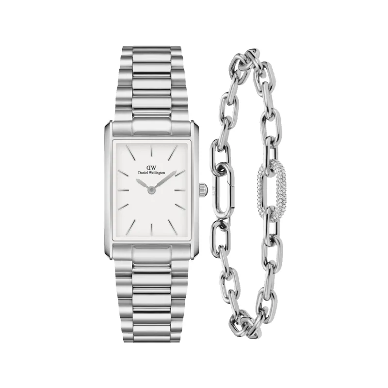 Bound 3 Link & Crystal Link Bracelet Silver sold by Daniel Wellington