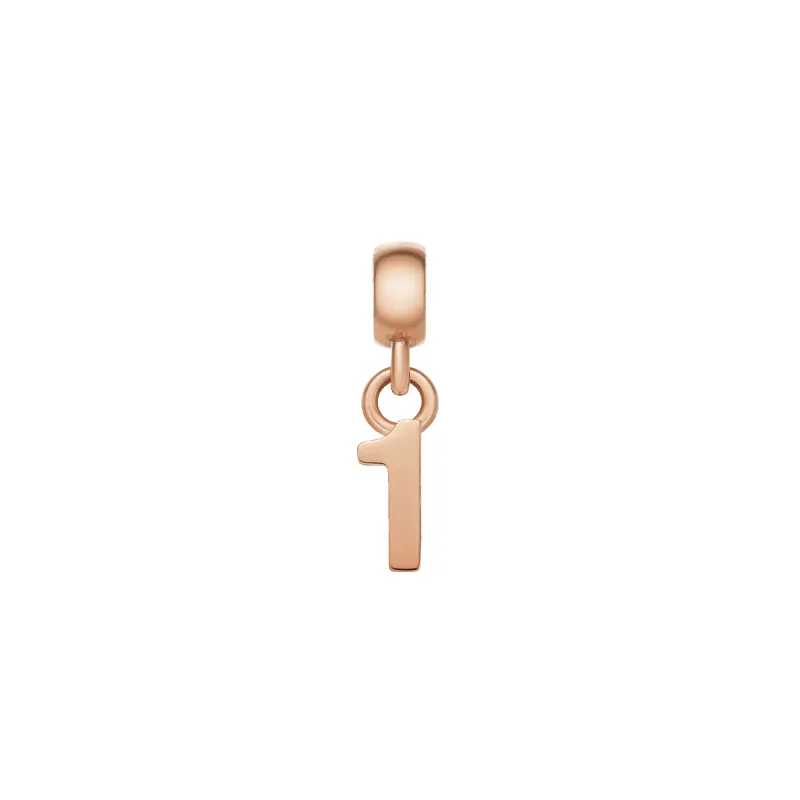 Number Charm Rose Gold sold by Daniel Wellington