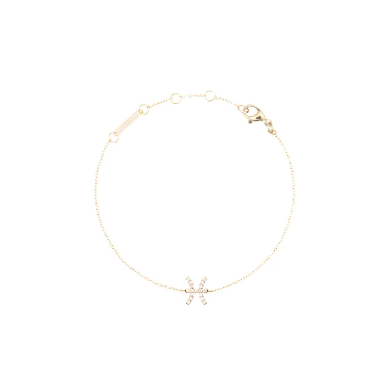 Crystal Zodiac Chain Bracelet Gold sold by Daniel Wellington