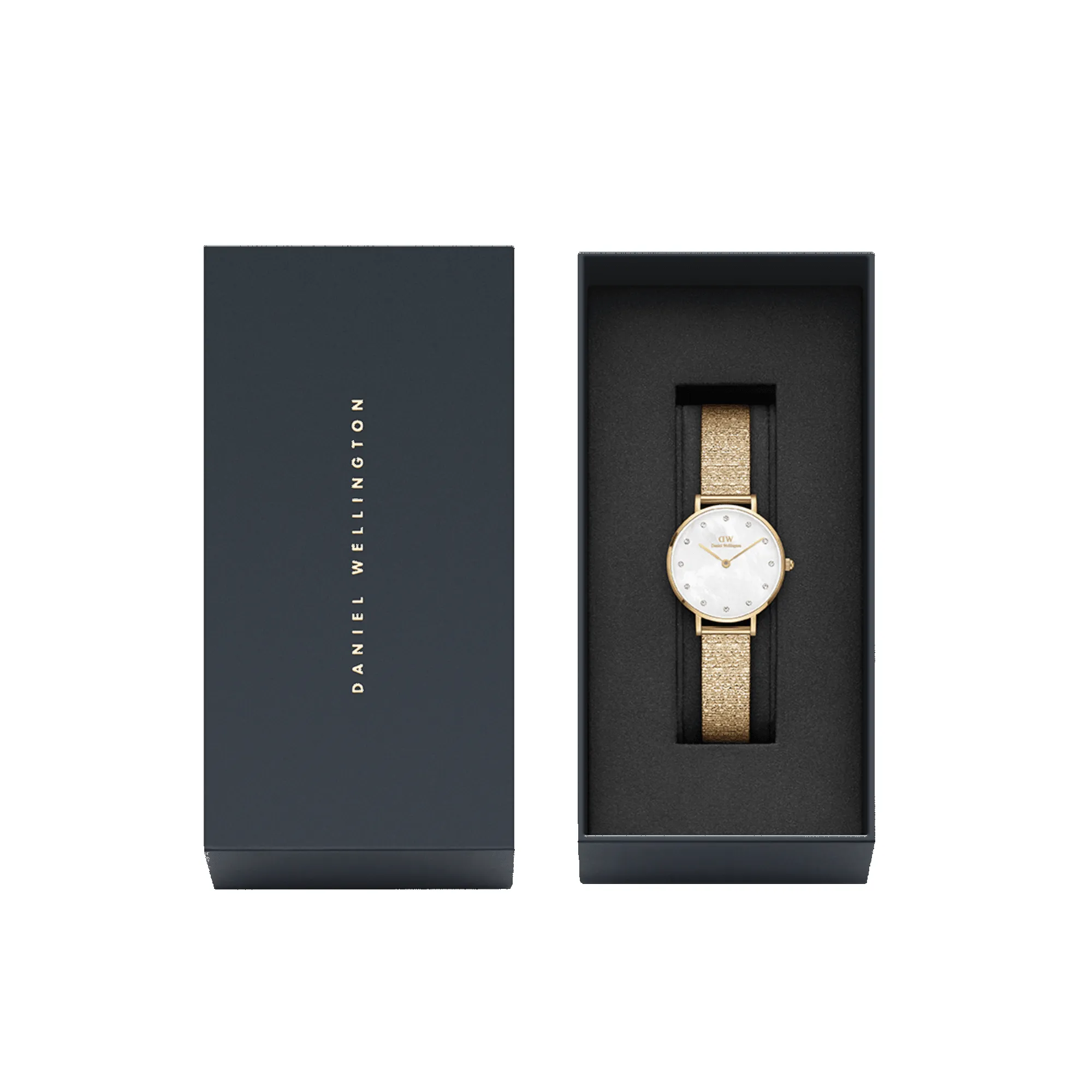 Petite Lumine Pressed Piano White MoP Gold sold by Daniel Wellington product image thumbnail 4