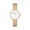 Petite Lumine Pressed Piano White MoP Gold sold by Daniel Wellington