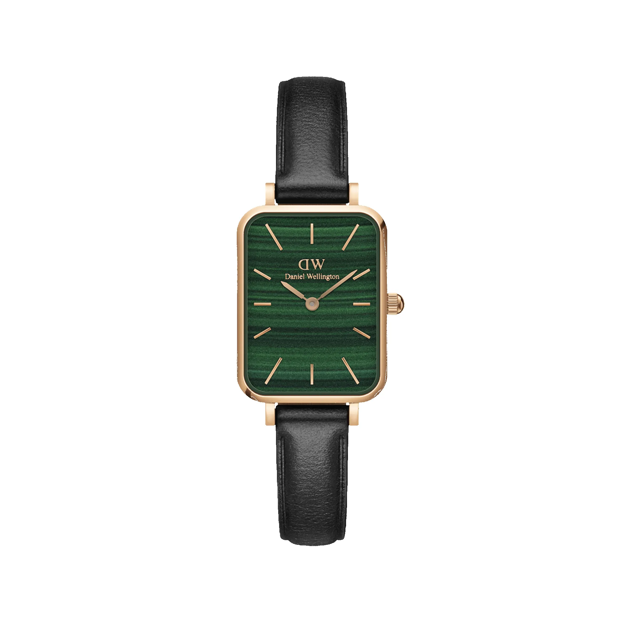 Quadro Pressed Sheffield Green Rose Gold sold by Daniel Wellington