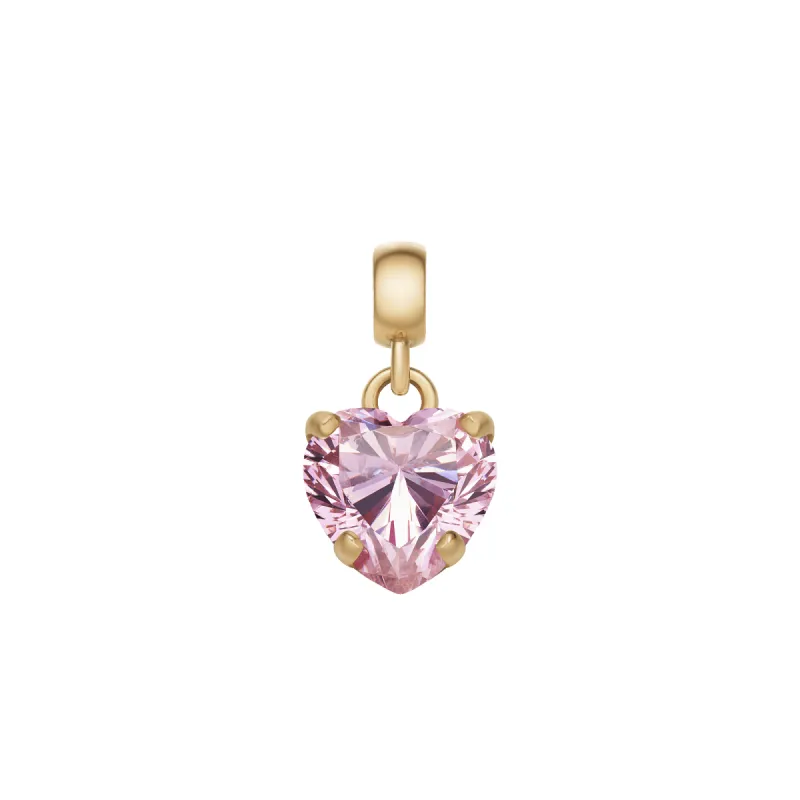 Heart Pink Crystal Charm G sold by Daniel Wellington