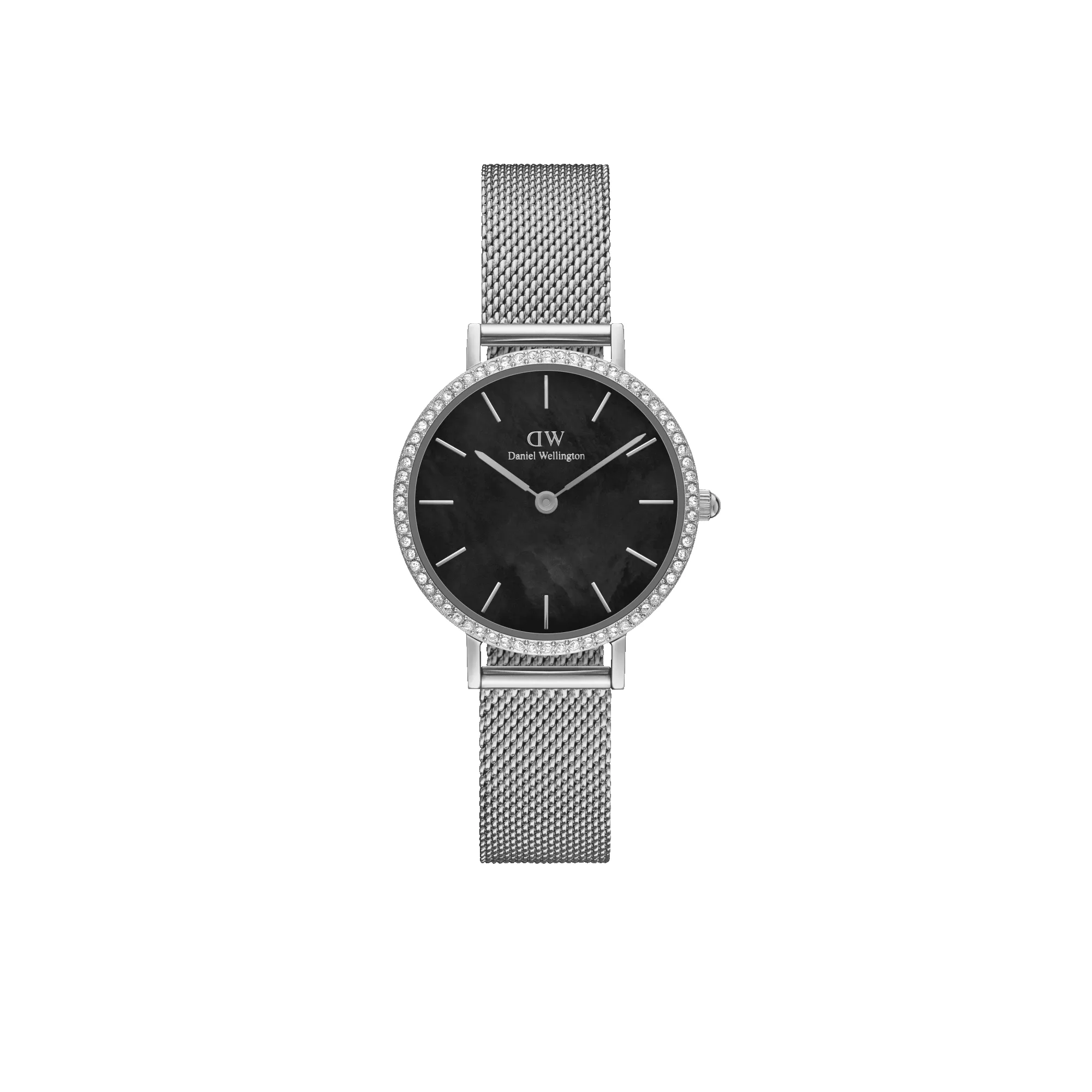 Petite Lumine Bezel Sterling Black MOP sold by Daniel Wellington