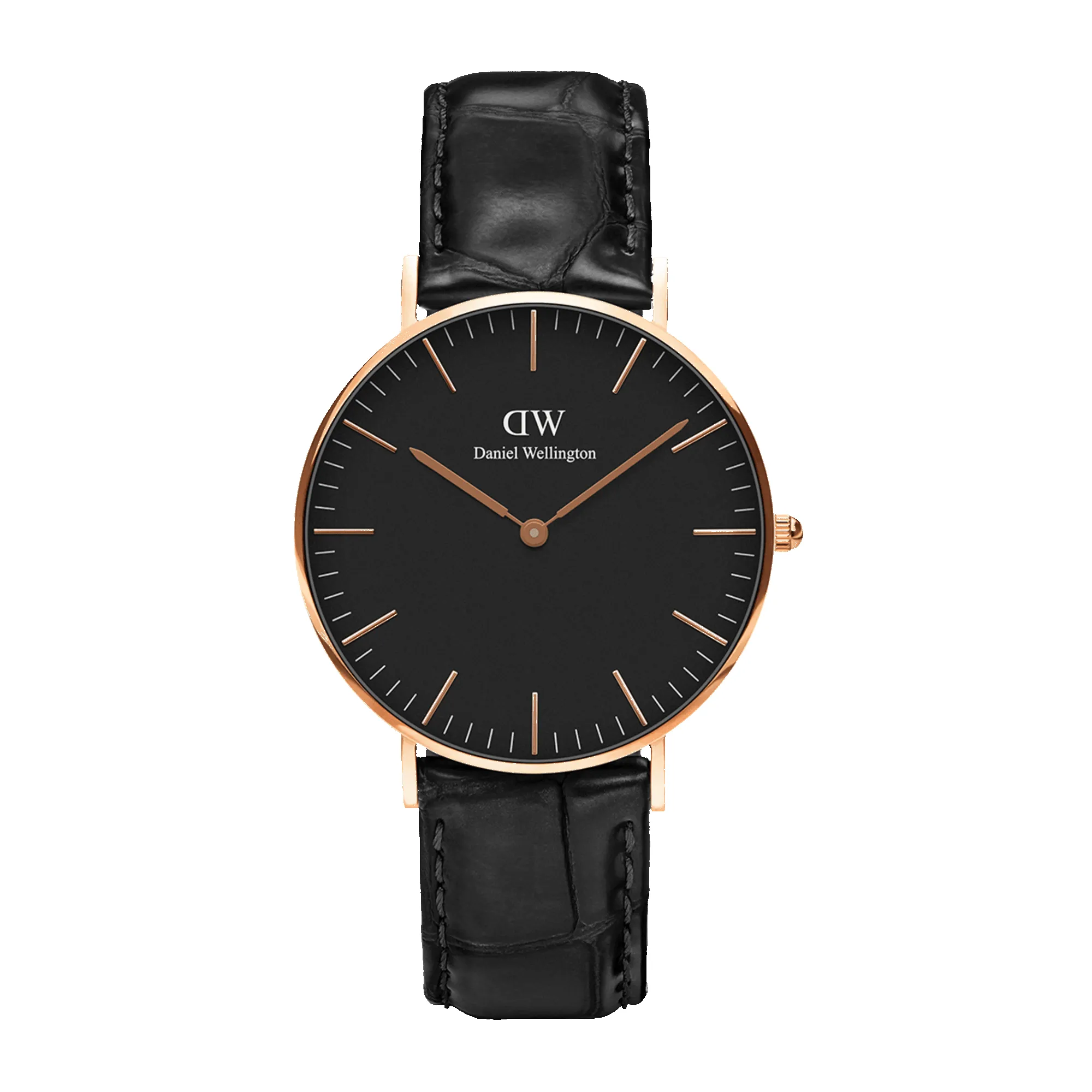 Classic Reading Black Rose Gold sold by Daniel Wellington