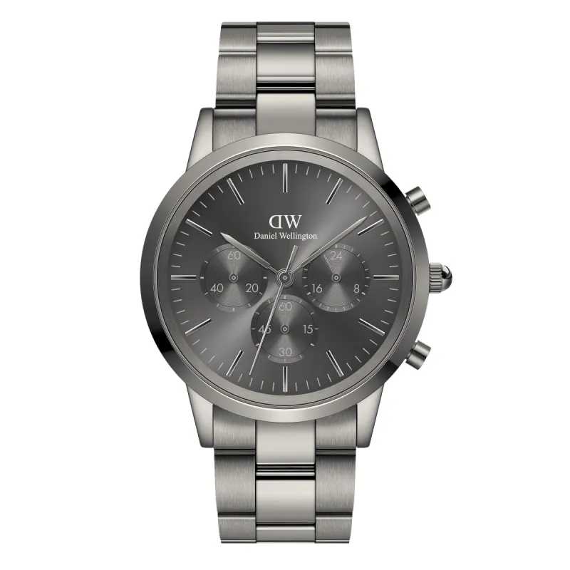 Iconic Chronograph Link Graphite GM sold by Daniel Wellington
