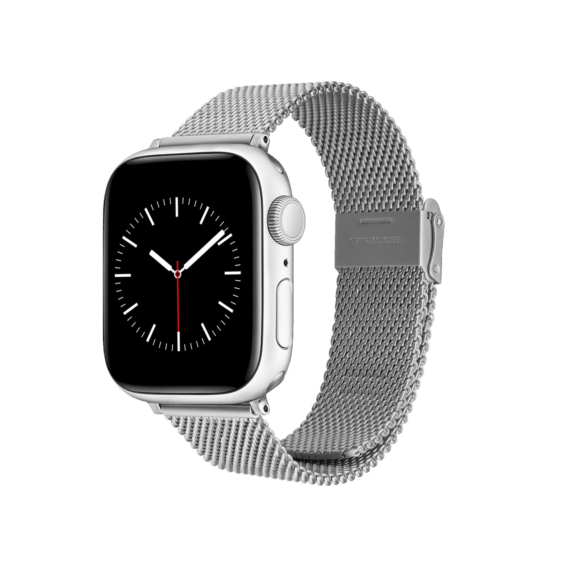 Smartwatch Strap Sandblasted Mesh Silver sold by Daniel Wellington