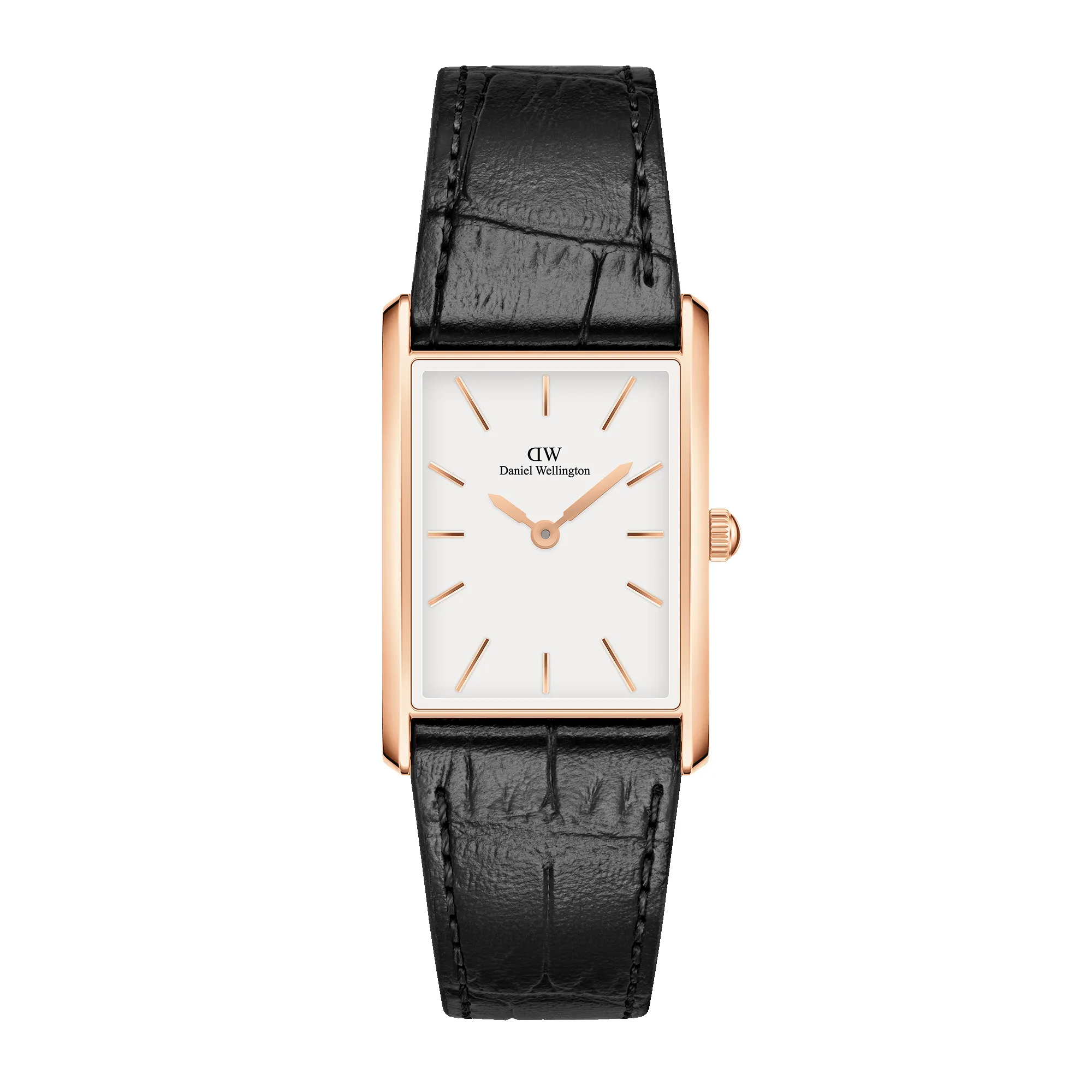Bound Black Crocodile Rose Gold sold by Daniel Wellington