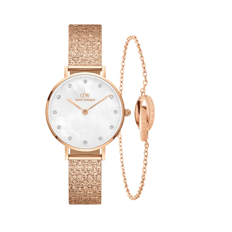 Petite Lumine Pressed Piano + Elan Unity Bracelet sold by Daniel Wellington