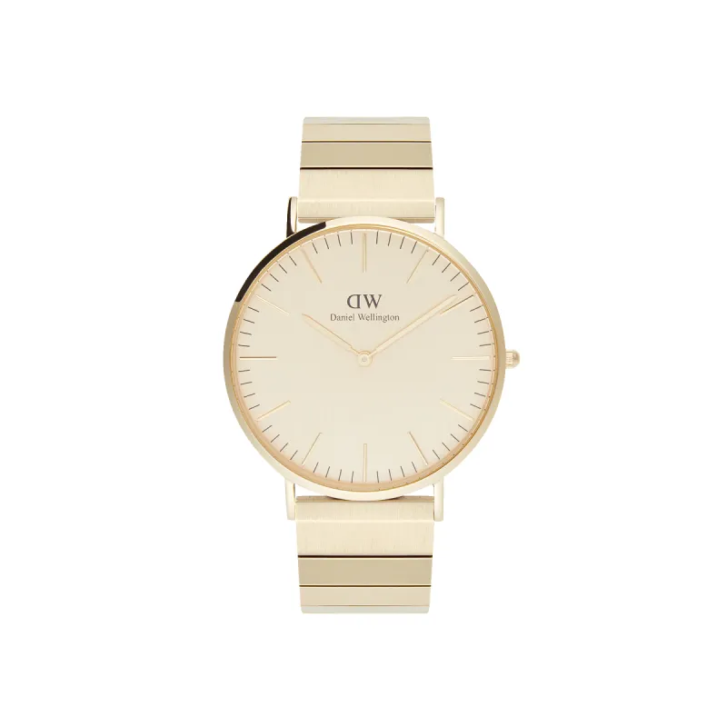 Classic Piano Link Gold Unitone sold by Daniel Wellington