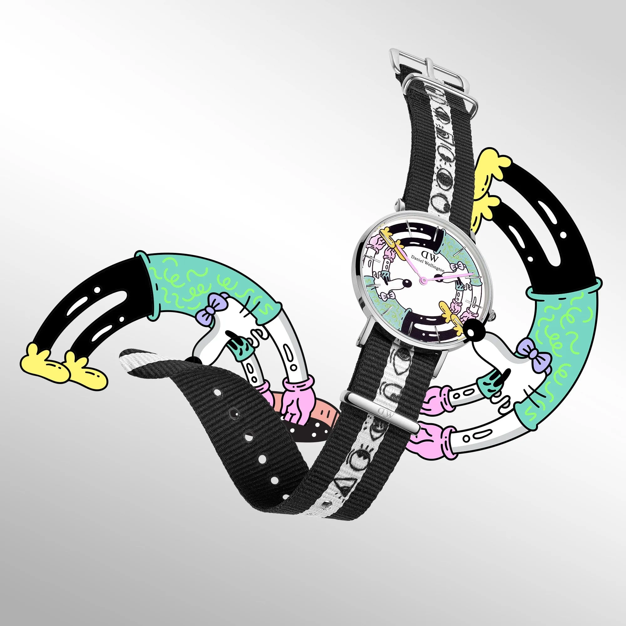 Steven Harrington x DW: NATO Multicolor Printed Dial sold by Daniel Wellington product image thumbnail 4