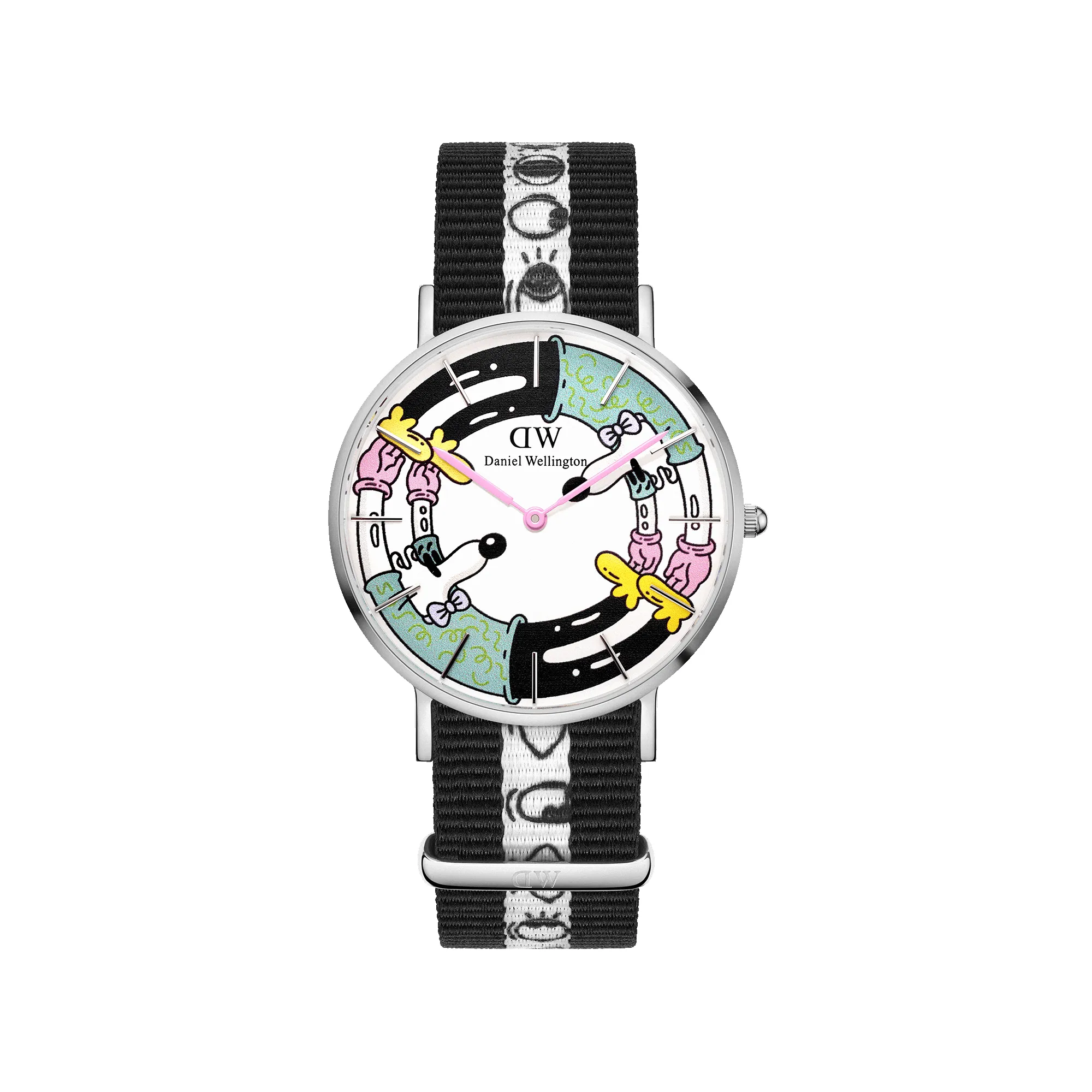 Steven Harrington x DW: NATO Multicolor Printed Dial sold by Daniel Wellington