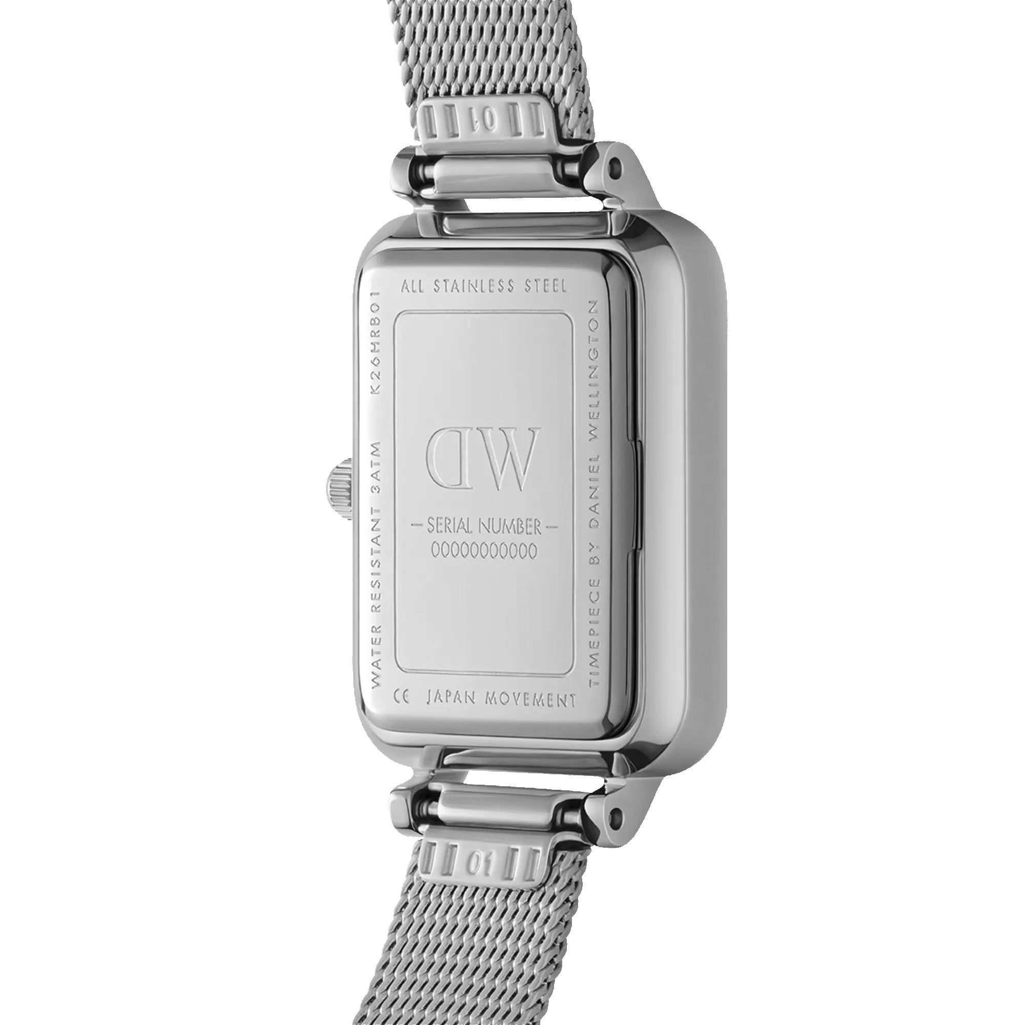 Quadro Lumine Pressed Piano White MoP Silver sold by Daniel Wellington product image thumbnail 2